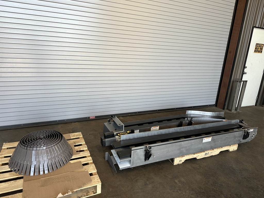 Conveyor 10in x 16' Stainless Case Tray Bottle Conveyor, Serial #27656