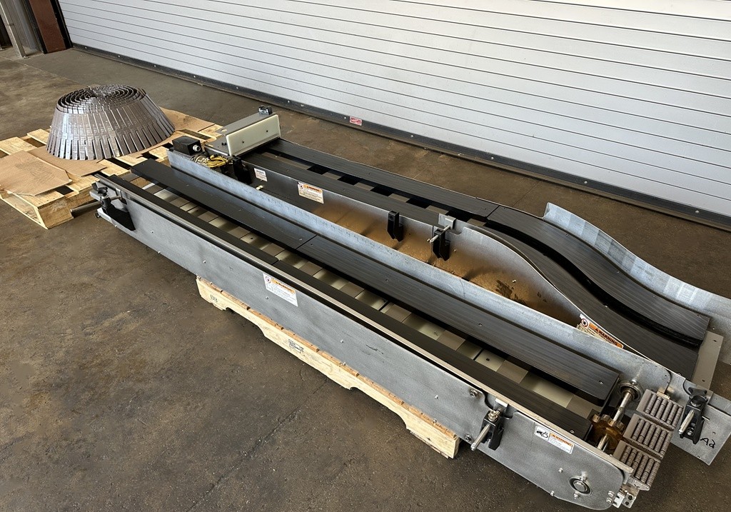 Conveyor 10in x 16' Stainless Case Tray Bottle Conveyor, Serial #27656