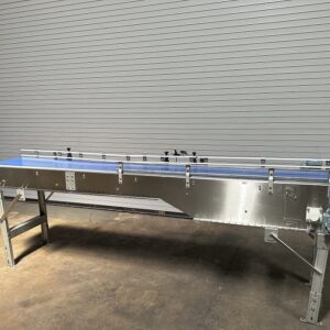 Conveyor 20in x 140in Long Stainless Mat-Top Bottle Conveyor, Serial #C27539T01-01
