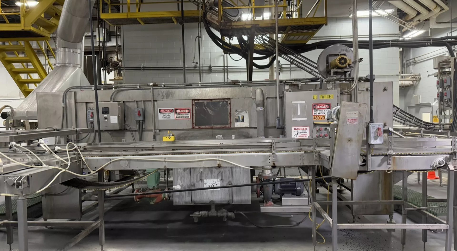 SJI 8′ x 18′ BOTTLE CAN WAREMER COOLING TUNNEL With CONVEYORS