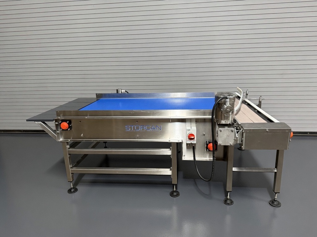 STORCAN Conveyor Systems 44″ x 6′ Long Stainless Pack Off Conveyor / Accumulation Table