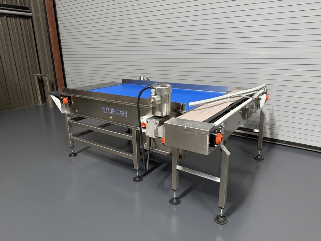 STORCAN Conveyor Systems 4' x 6' Long Stainless Pack Off Conveyor