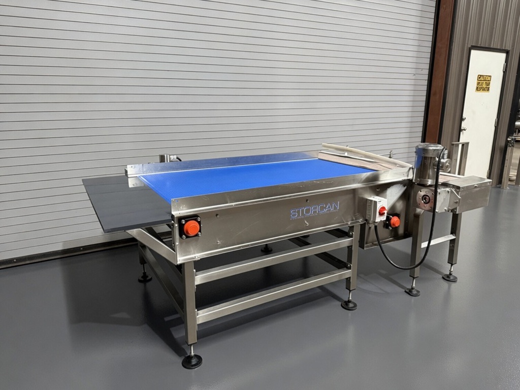 STORCAN Conveyor Systems 4' x 6' Long Stainless Pack Off Conveyor