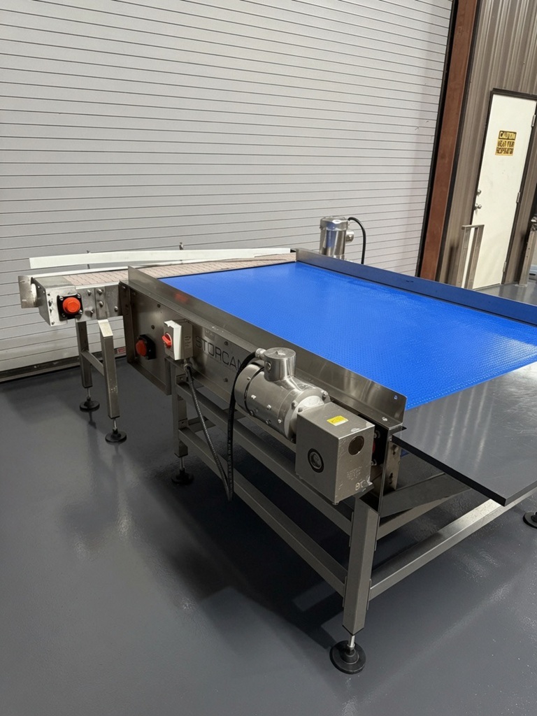 STORCAN Conveyor Systems 4' x 6' Long Stainless Pack Off Conveyor