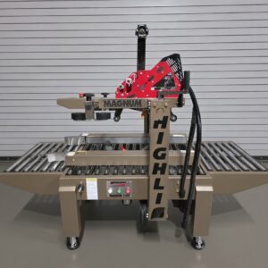 Highlight Magnum 2300-SDU Side Belt Adjustable Top Case Sealer, Serial #I120-201-36972