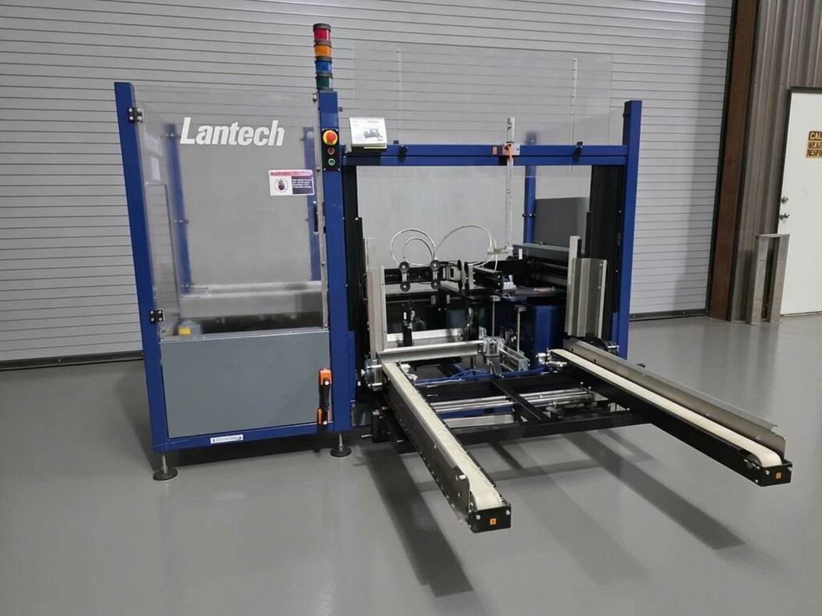 2018 LANTECH C400 AUTOMATIC CASE ERECTOR WITH BOTTOM TAPER