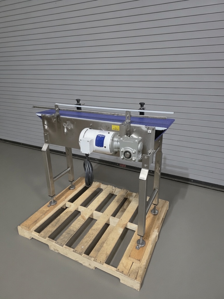 NERCON 10″ x 4′ STAINLESS BOTTLE CONVEYOR