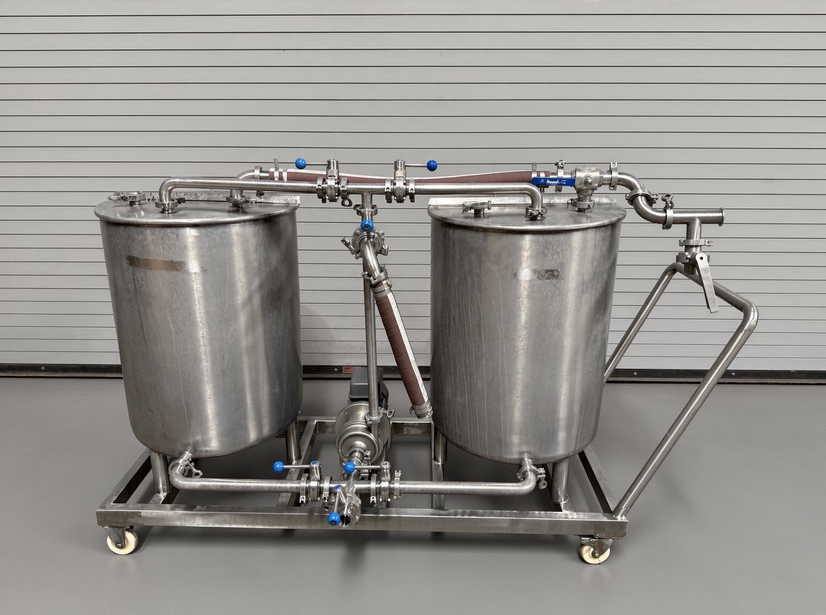BREW-BEV STAINLESS TWIN TANK CIP SYSTEM