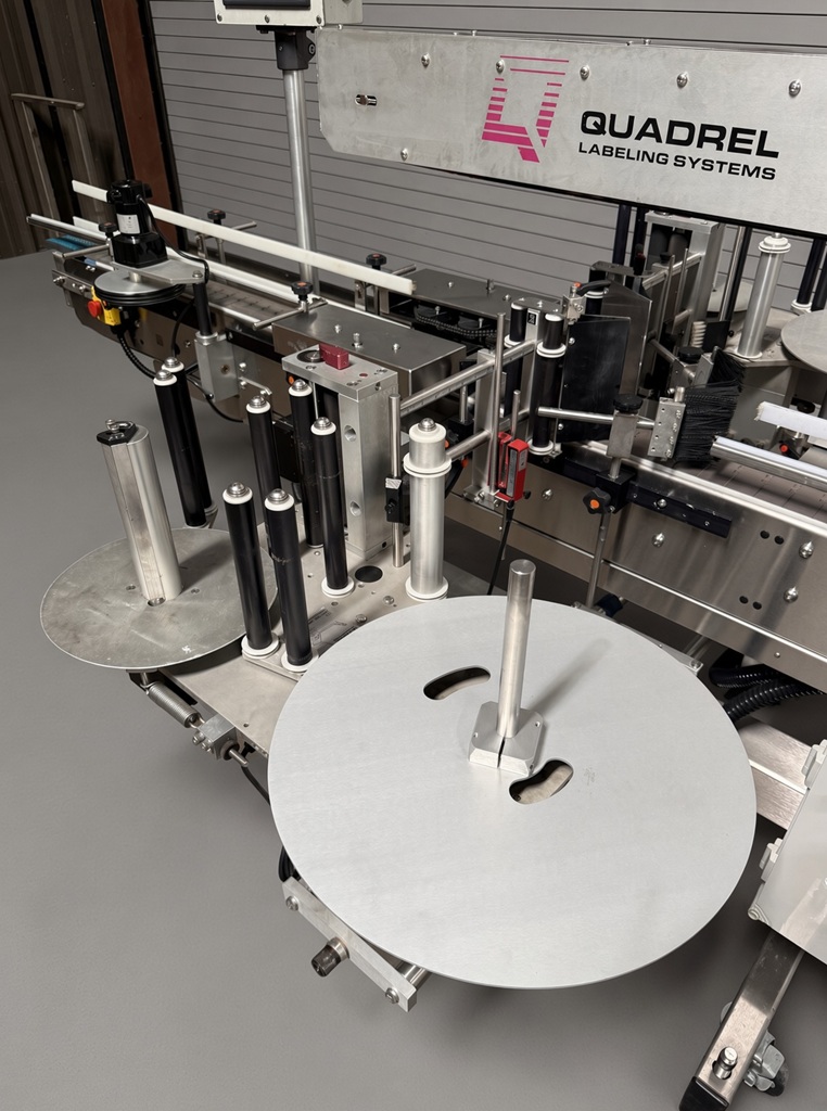 Quadrel Moduline Front and Back Pressure Sensitive Labeler, Serial #80914-01-02