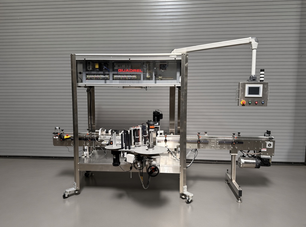NEVER INSTALLED QUADREL PROLINE SERVO HIGH SPEED BOTTLE LABELER